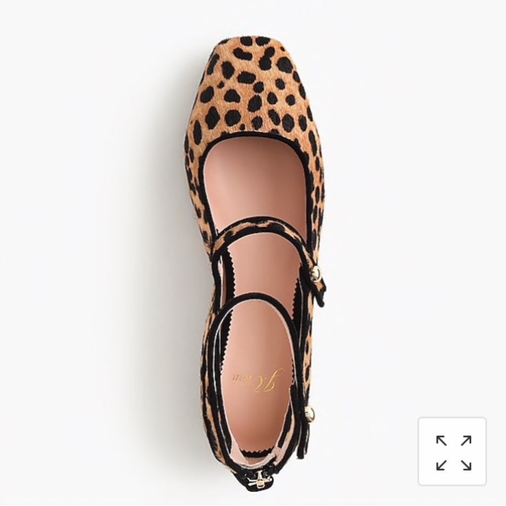 J. Crew Ballet Flats in Leopard Calf Hair